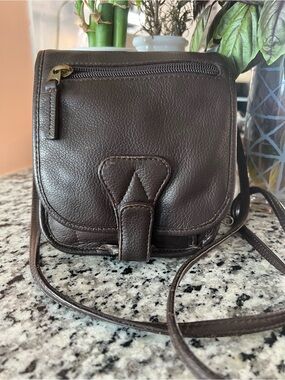 J.P. Ourse Vintage Pebbled Leather Crossbody Wallet On Chain